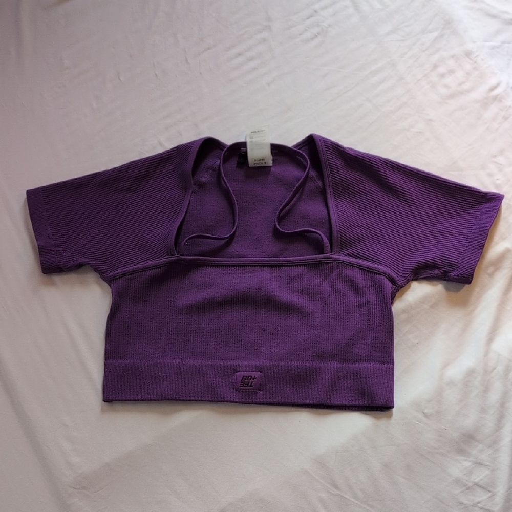 Bo+Tee Purple Crop Top